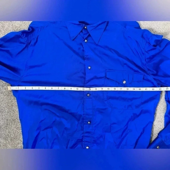 Versace Jeans Couture | Royal Blue Dress Shirt | Size L - Picture 6 of 6